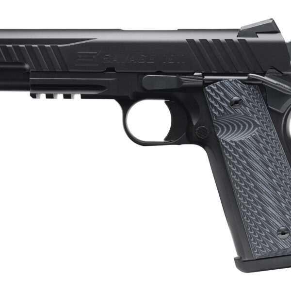 Savage Arms 1911 Government 9mm Luger Semi-Auto Pistol Black/Black Rail