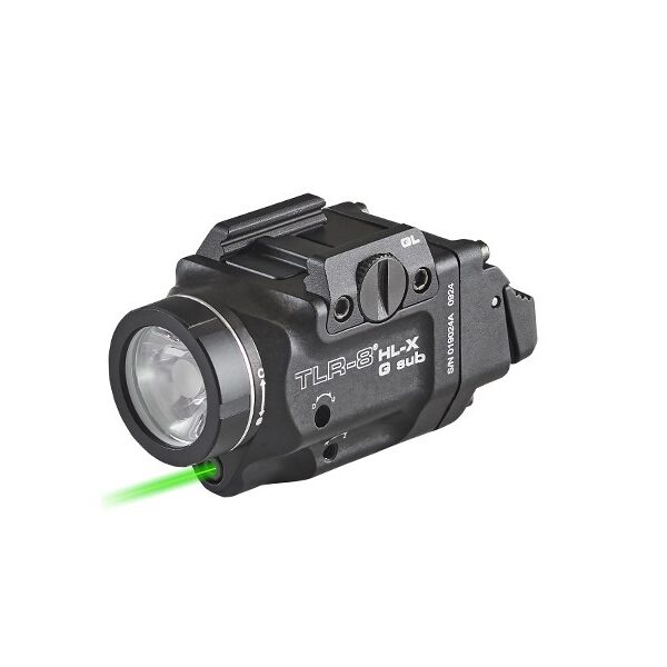 Streamlight TLR-8 HL-X G SUB USB 1000 Lumens Green Laser Compact