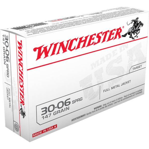 Winchester USA Rifle Ammo 30-06 Sprg. 147 gr. FMJ 20 rd.