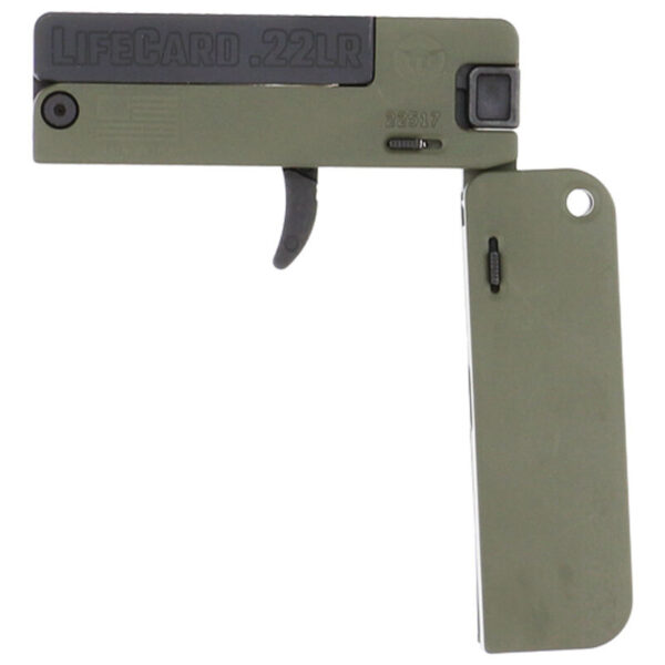 Trailblazer Firearms TBZR Lifecard 22lr Polymer handle OD Grn