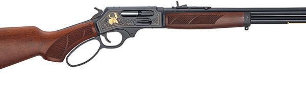 Henry Lever Action .45-70 Govt Rifle 18″ Blued Walnut Adj Sights 4-rd