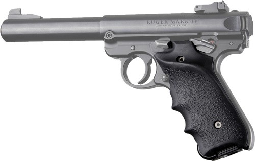 HOGUE GRIPS RUGER MKIV RUBBER – GRIP W/ FG & RH THUMB REST BLK