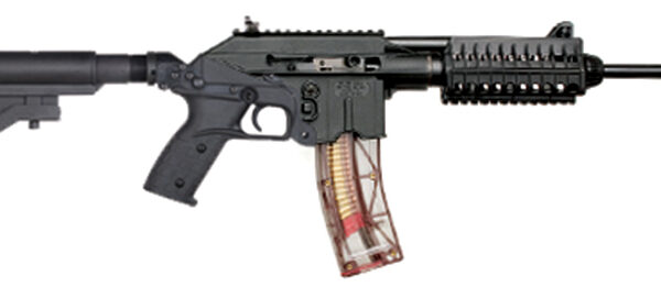 Kel-Tec SU22E .22 LR Semi-Auto Rifle 16″ Black Collapsible Stock 26+1