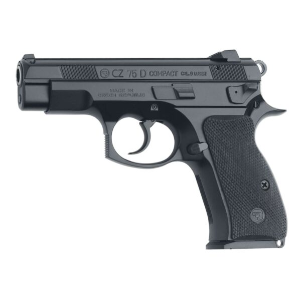 CZ 75D PCR 9mm Decocker Compact Pistol 3.8″ Alloy Black 15+1