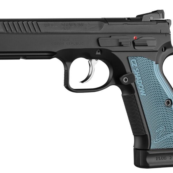 CZ 75 Shadow 2 9mm DA/SA Competition Pistol 5″ Blue Optic Ready