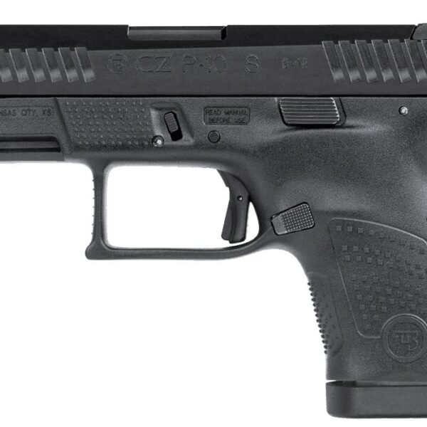 CZ P-10 S 9mm Striker-Fired Subcompact Pistol 3.5″ Black 10rd