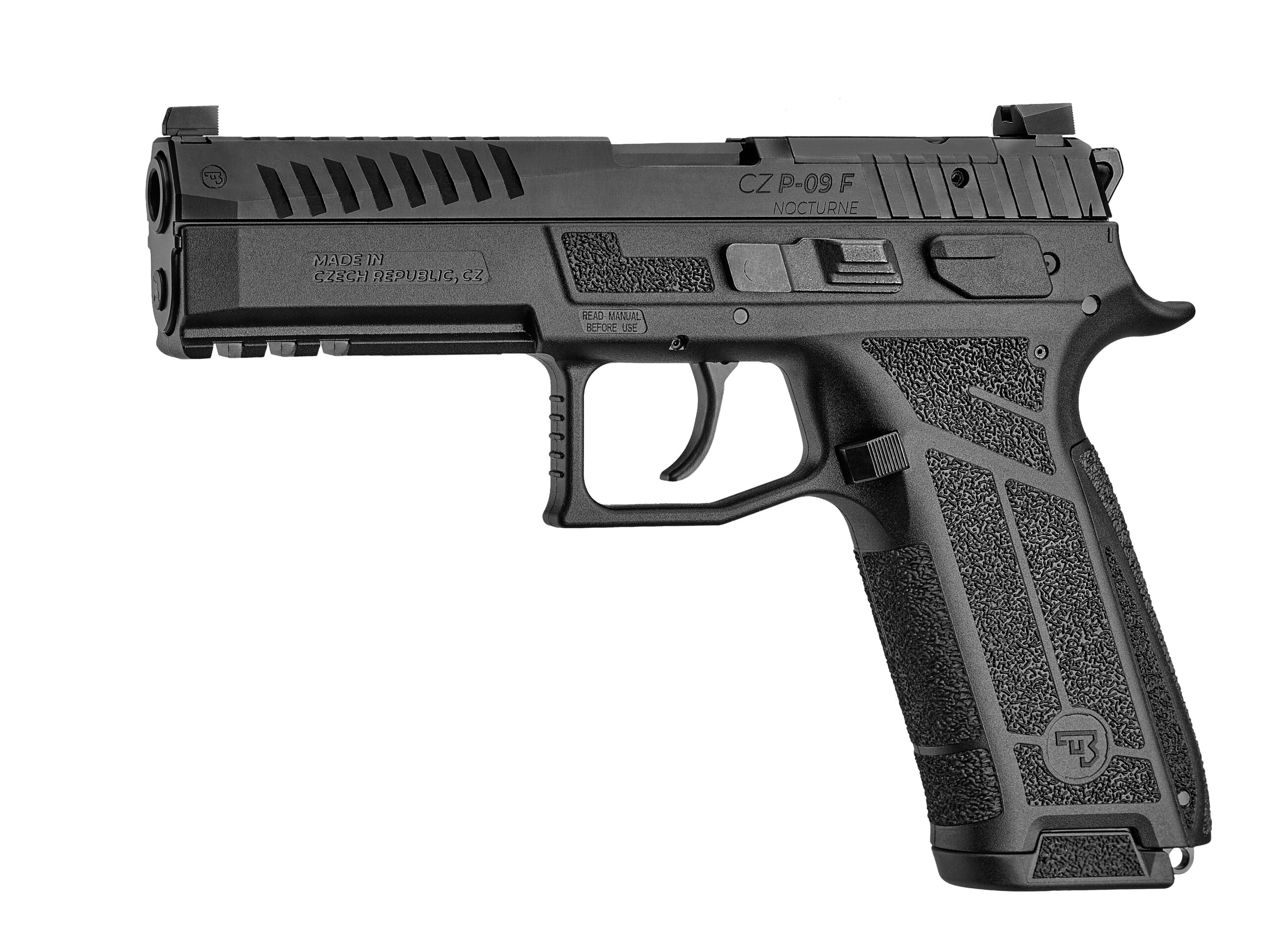 CZ P-09 Full-Size 9mm DA/SA Pistol 4.5" Polymer OR Black 10rd