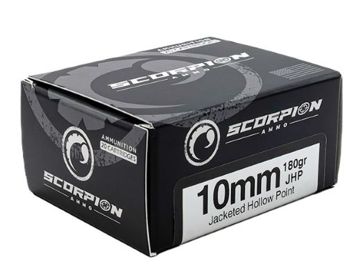 SCORPION 10MM – 180GR JHP 20RD 10BX/CS