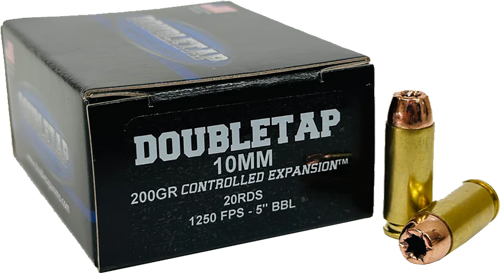 DOUBLETAP 10MM 200GR JHP – CONTROLLED EXP. 20RD 50BX/CS