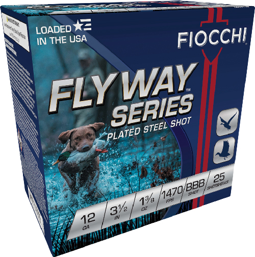 FIOCCHI FLYWAY 12GA 3.5″ – 1-3/8OZ #BBB 25RD 10BX/CS