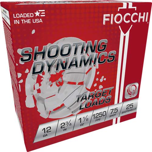 FIOCCHI 12GA 2.75″ 1-1/8OZ – #7.5 1250FPS 250RD CASE LOT