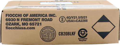 FIOCCHI 20GA 2.75″ 3/4OZ #7.5 – 1075FPS 250RD CASE LOT