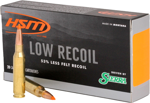 HSM LOW RECOIL 30-06 150GR SP – 20RD 20BX/CS