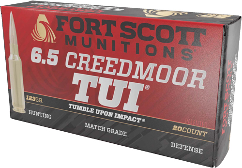 FORT SCOTT 6.5 CM 123GR TUI – SOLID COPPER 20RD 10BX/CS