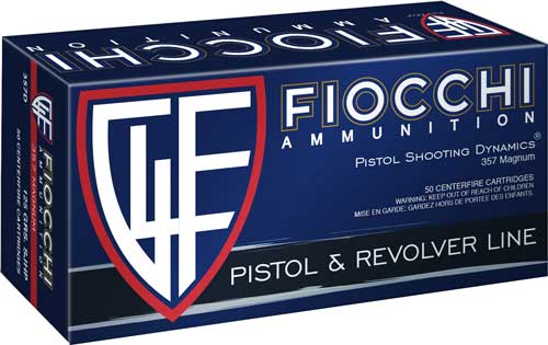 FIOCCHI 357 MAG 148GR JHP – 50RD 20BX/CS
