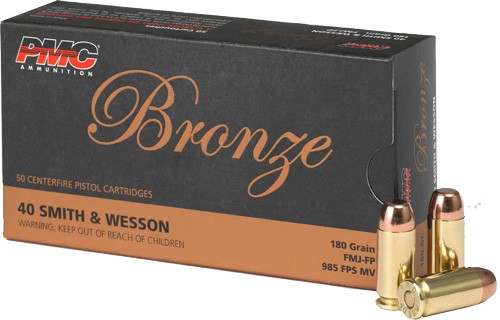 PMC 40 SW 180GR FMJ-FP – 50RD 20BX/CS