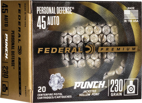 FEDERAL PUNCH 45 ACP 230GR – JHP 20RD 10BX/CS