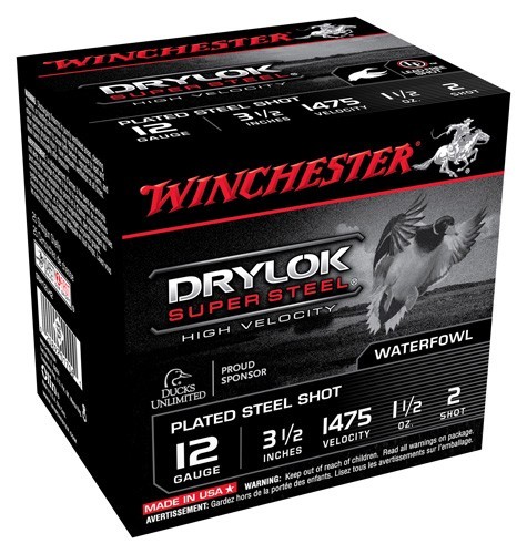 WINCHESTER DRYLOK 12GA 3.5″ – 1-1/2OZ #2 1475FPS 25RD 10BX/C