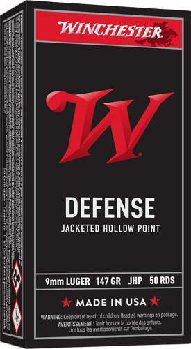WINCHESTER DEFENSE 9MM LUGER – 115GR JHP 50RD 10BX/CS