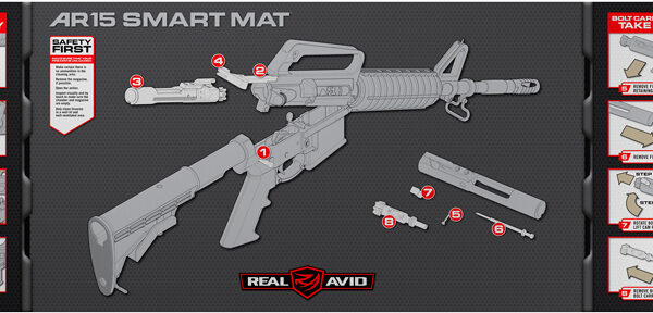 REAL AVID SMART MAT AR15 W/ – PARTS KEEPER 43″X16″ NEOPRENE