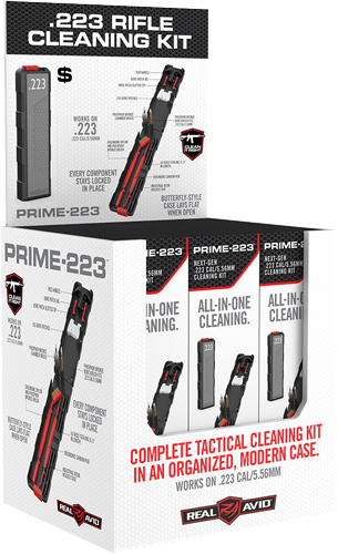 REAL AVID PRIME 223 RIFLE – CLEANING KIT 12PC. DISPLAY