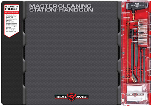 REAL AVID MASTER CLEANING STAT – HANDGUN CLEANING KIT & MAT
