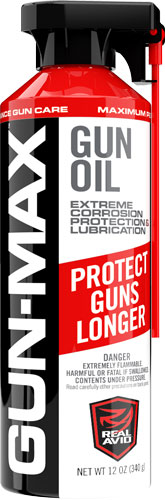 REAL AVID GUN MAX GUN OIL – 12 OZ. AEROSAL FLIP UP NOZZLE