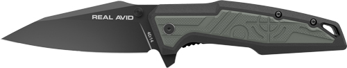 REAL AVID RAV-1 KNIFE MANUAL – 3.25″ BLADE GREEN/BLACK