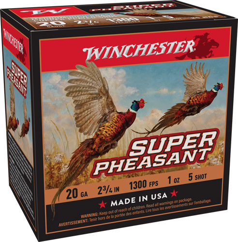 WINCHESTER SUPER PHEASANT 20GA – 1OZ #5 1300FPS 25RD 10BX/CS