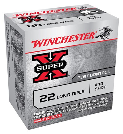 WINCHESTER SUPER-X SHOTSHELL – 22LR #12 SHOT 50RD 100BX/CS