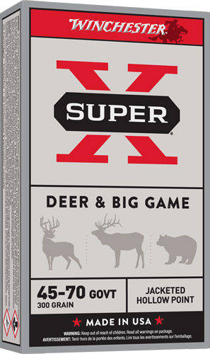 WINCHESTER SUPER-X 45-70 GOV – 300GR JHP 20RD 10BX/CS