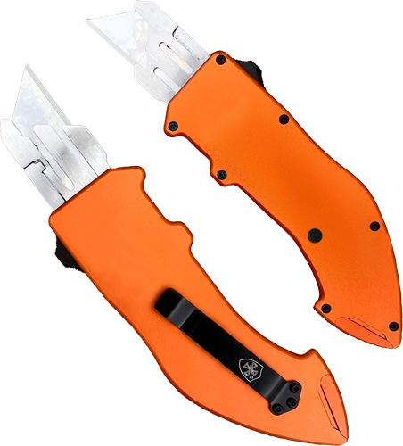 TEMPLAR UTILITY RAZOR OTF – SQUIRE ORANGE WITH 5 BLADES