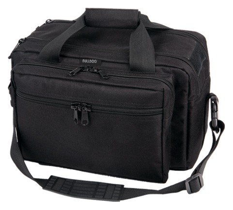 BULLDOG EXTRA LARGE RANGE BAG – BLACK W/ PISTOL RUG