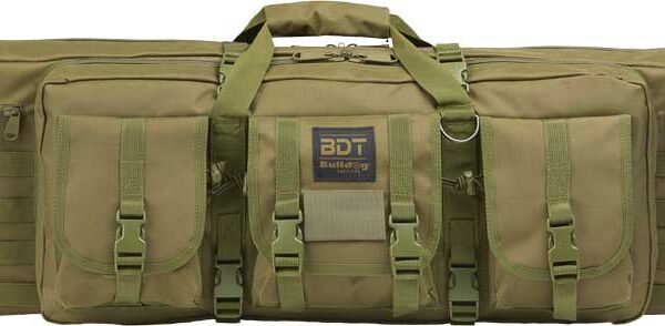 BULLDOG 43″ SINGLE TACTICAL CS – 3 LARGE ACCESSORY POCKETS GRN