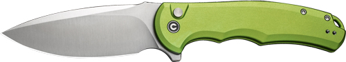 CIVIVI KNIFE PRAXIS 3.75″ LIME – GREEN ALUMINUM/SATIN BUTTON LK