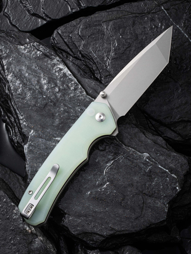 CIVIVI KNIFE BRAZEN 3.46″ – NATURAL G-10/STONEWASH BLADE
