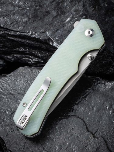 CIVIVI KNIFE BRAZEN 3.46" - NATURAL G-10/STONEWASH BLADE - Image 2