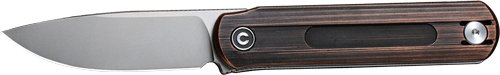CIVIVI KNIFE FOLDIS 2.67" BLK - HAND RUBBED COPPER/SILVER - Image 2