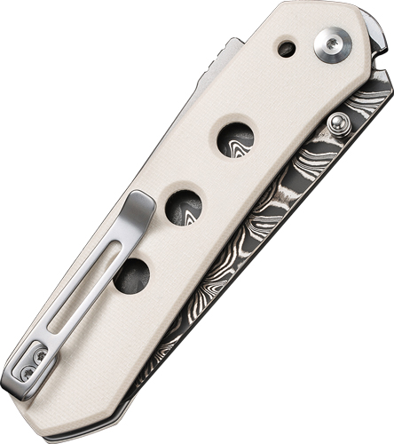 CIVIVI KNIFE VISION FG 3.54″ – IVORY G-10/DAMASCUS BLADE