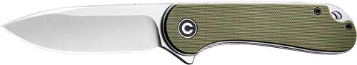 CIVIVI KNIFE ELEMENTUM 2.96″ – GREEN G10/SATIN D2 LINER LOCK