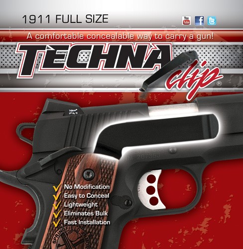 TECHNA CLIP HANDGUN RETENTION – CLIP COLT 1911&COMMANDER RIGHT