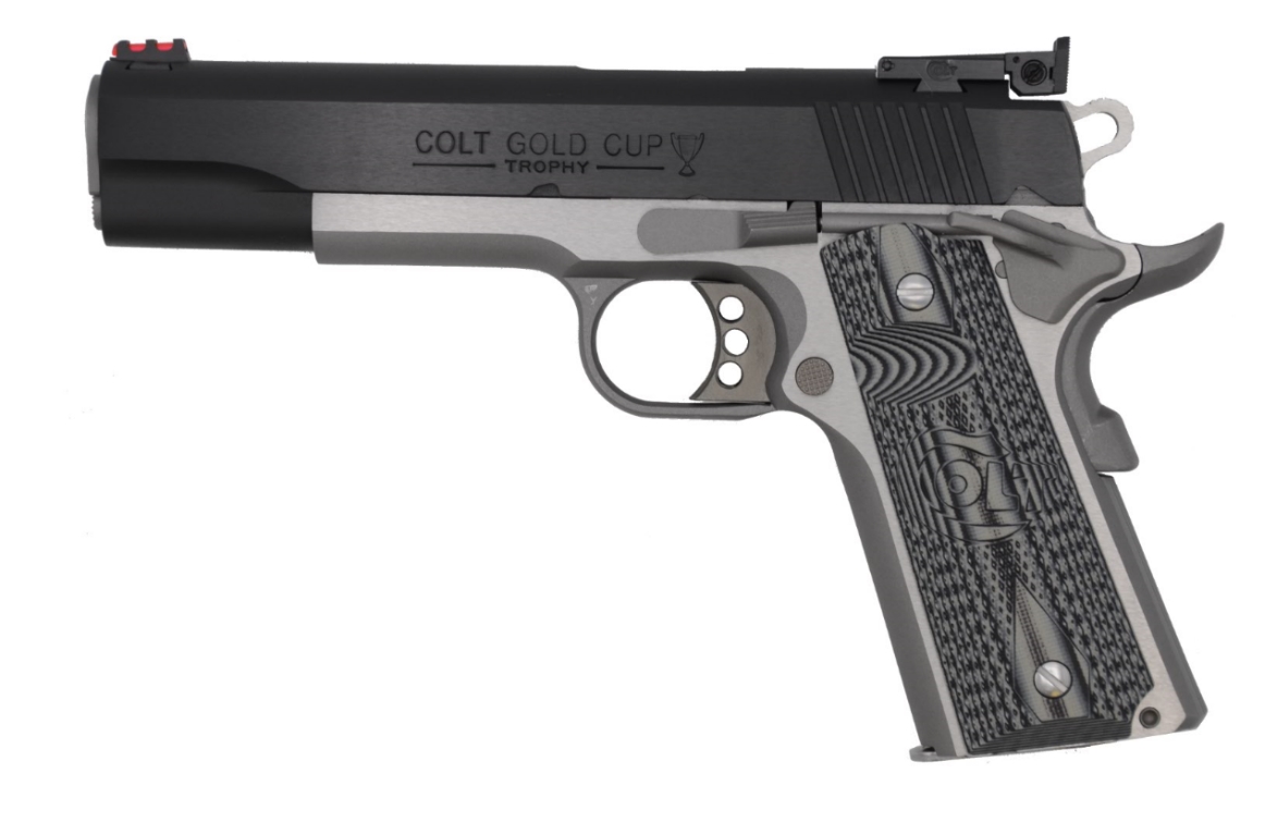 Colt Gold Cup .38 Super Auto Pistol Single-Action 5" Barrel 9 +1 Rd