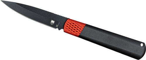COBRATEC GIDEON HIDDEN RELEASE – 3″ BLACK/RED ALUMINUM D2 BLADE