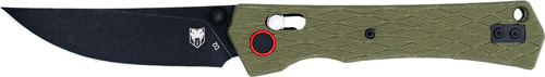 COBRATEC LEGACY BAR LOCK 3.5″ – G10 OD GREEN/BLACK D2 BLADE