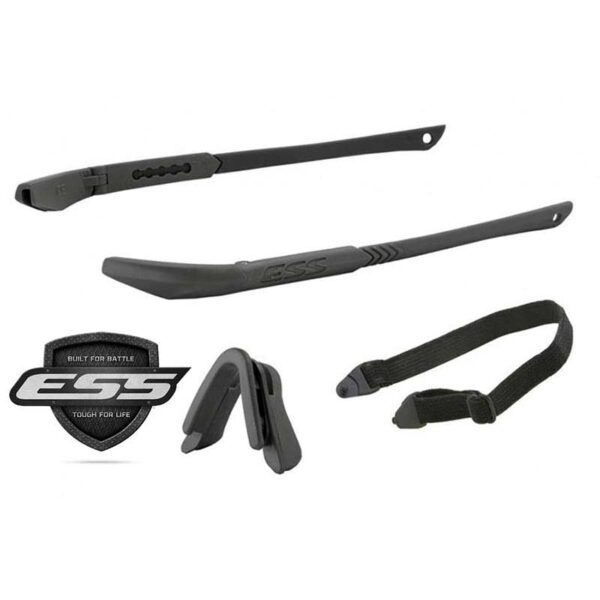 Ice Frame Kit Black with 2 Temple 2 Nosepieces and Elastic Retention Strap