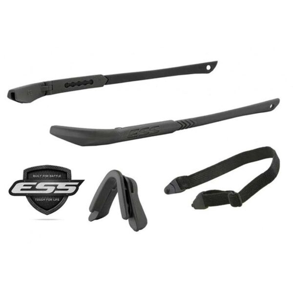 Ice Naro Frame Kit Black with 2 Temple 2 Nosepieces and Elastic Retention Strap