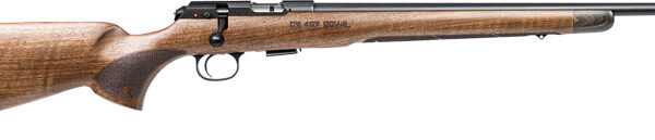 CZ 457 ROYAL 22LR 20.5″ BLUED – THREADED BBL CIRCASSIAN WALNT