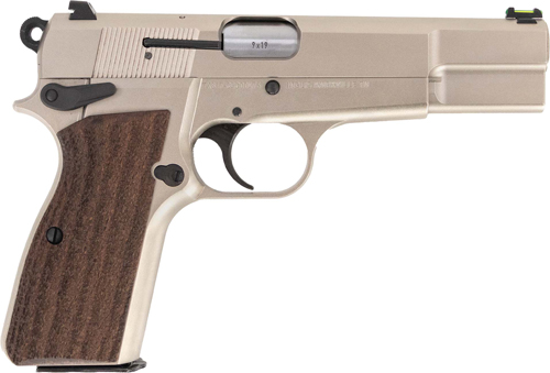 Military Arms 9mm 4.7″ Barrel Semi-Auto Pistol 15rd Walnut Stock