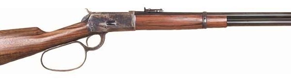 CIMARRON 1892 COGBURN CARBINE – 45LC 20″ LARGE LOOP BLUED WAL