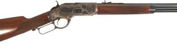 CIMARRON 1873 SADDLE RIFLE – 45LC 18″ CC/BLUED WALNUT
